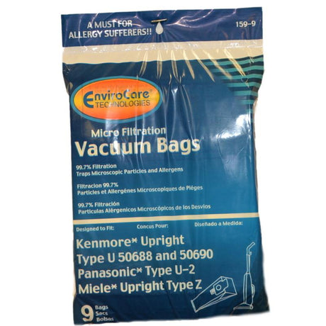 Kenmore 50688 HB Micro Type Z U2 Vacuum Bags Part 159, 159-9 - XPart Supply