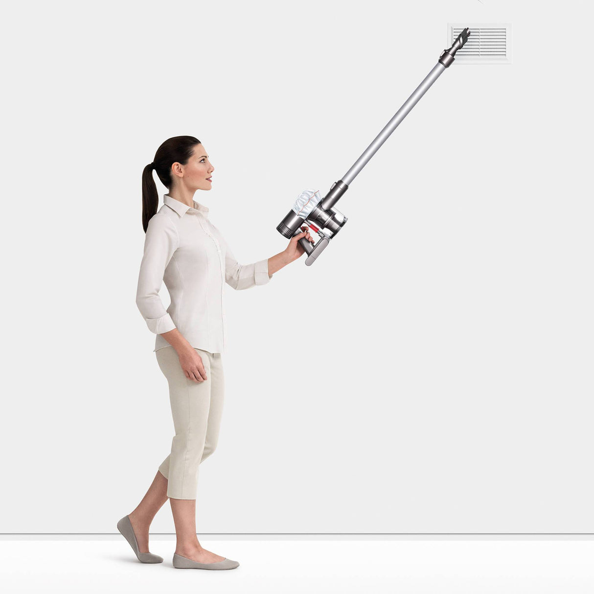 Dyson V6 Cord-free Stick Vacuum Cleaner, White 209472-01 - Appliance Genie