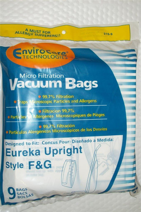 Eureka Type F&G Upright Vacuum Bags Part 216 - XPart Supply