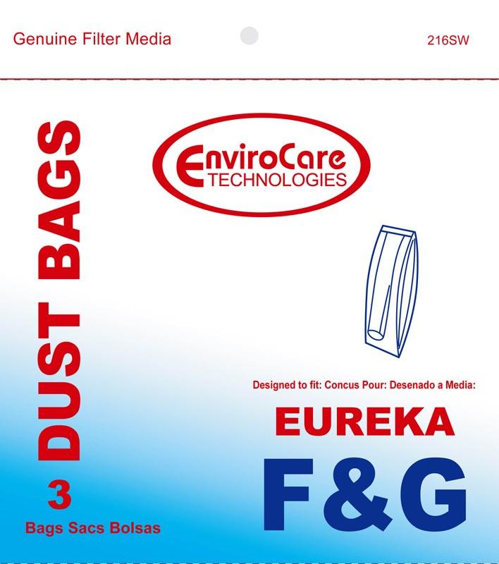 Eureka F&G-2 Ply Vacuum Paper Bags-Upright, Part 216SW - XPart Supply