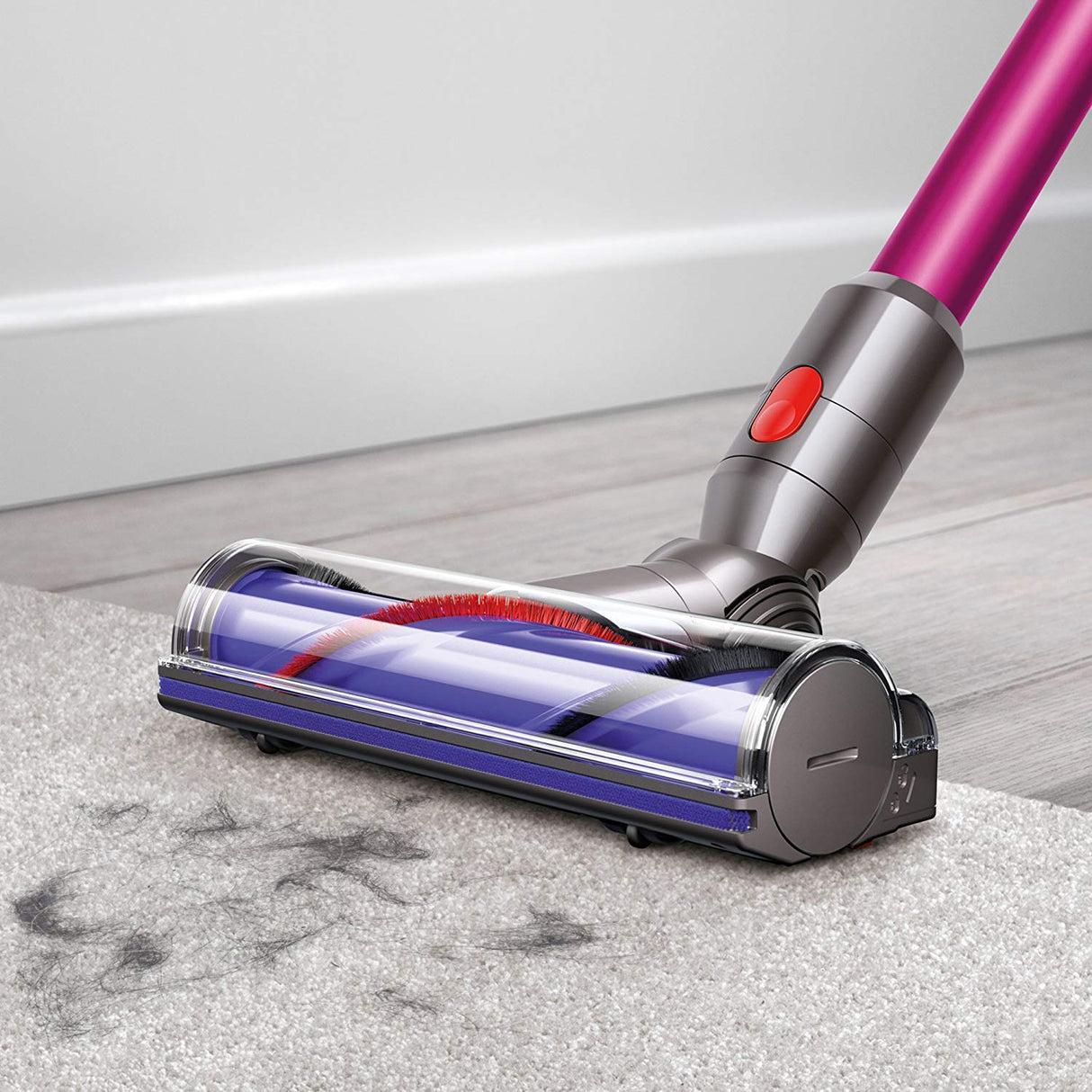 Dyson V7 Motorhead Cord Free Stick Vacuum, Fuchsia SKU 227591-01 - Appliance Genie