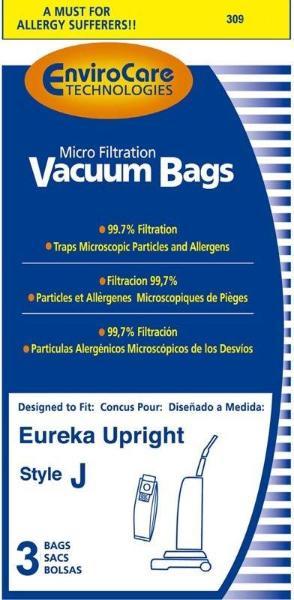 Eureka Type J Upright Vacuum Bags 3pk Part 309 - XPart Supply