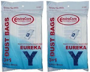 6 bags+2 filters Eureka Style Y Vacuum Bags 58183 Fit 6400 model Generic Part 311SW - Appliance Genie