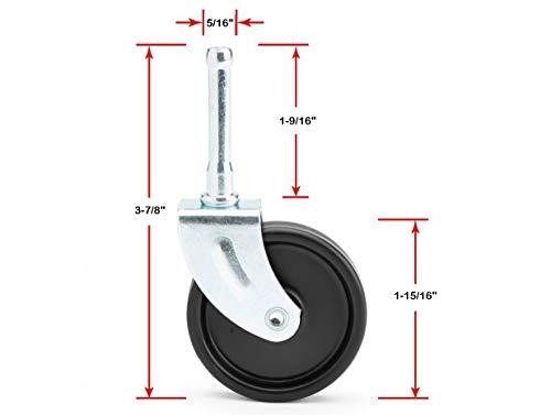 ShopVac Vacuum Replacement Metal Shank Caster (1 Caster Wheel) Part 4204200 - XPart Supply