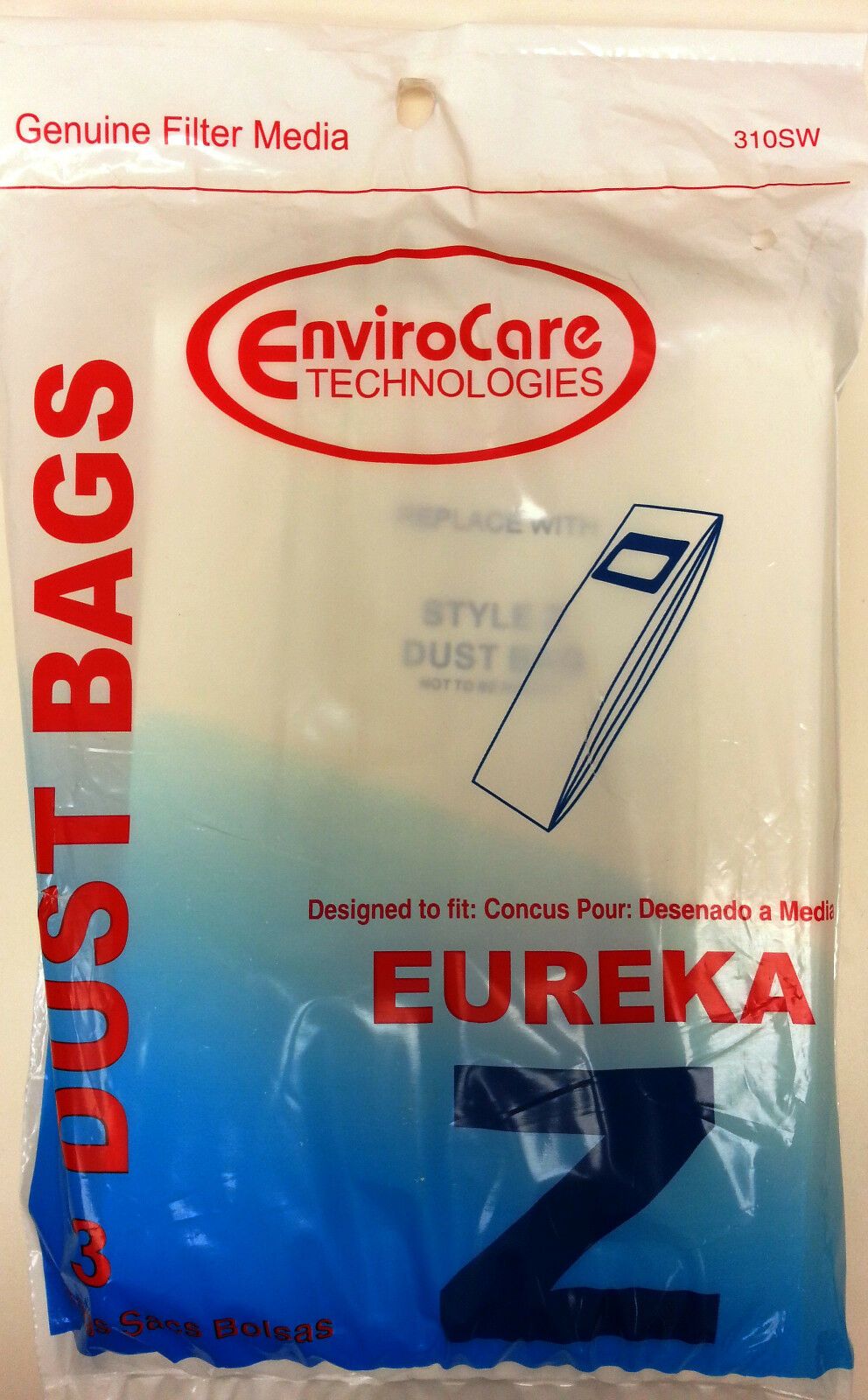 Eureka Type Z-Ultra Vacuum Bags, Electrolux 52339, 6pk, Generic Part 310SW - Appliance Genie