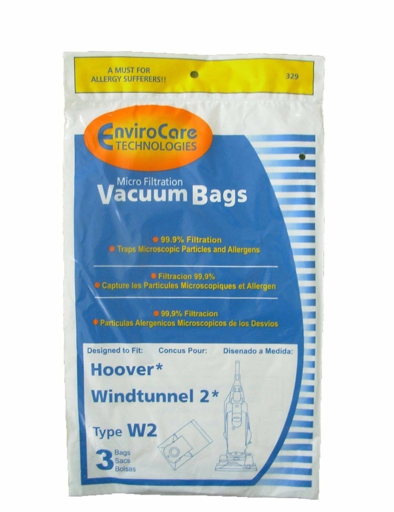3 Vacuum Bags, Hoover Type W2 Windtunnel 401080W2, Part 329 - XPart Supply