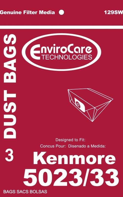 Kenmore 5033 , 5023 Type E Canister Vacuum Bags (3pk) by EnviroCare 129SW - XPart Supply