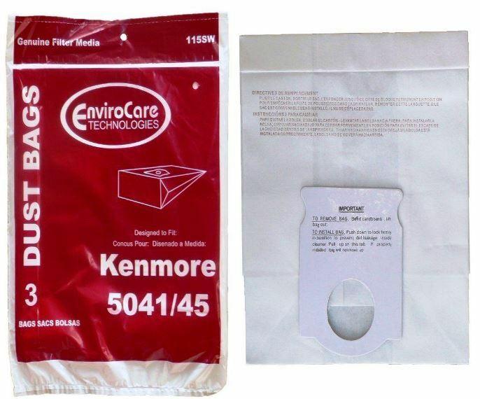 Kenmore Vacuum Paper Bags, Type H 5041, 5045 Canister 3 Pk Generic Part 115SW - XPart Supply