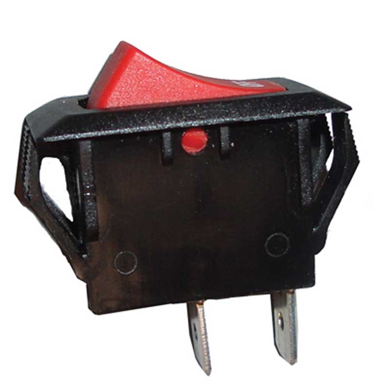 Hoover Switch, Black W/Red Rocker Rectangular Windtunnel Part 38-9300-05 - Appliance Genie