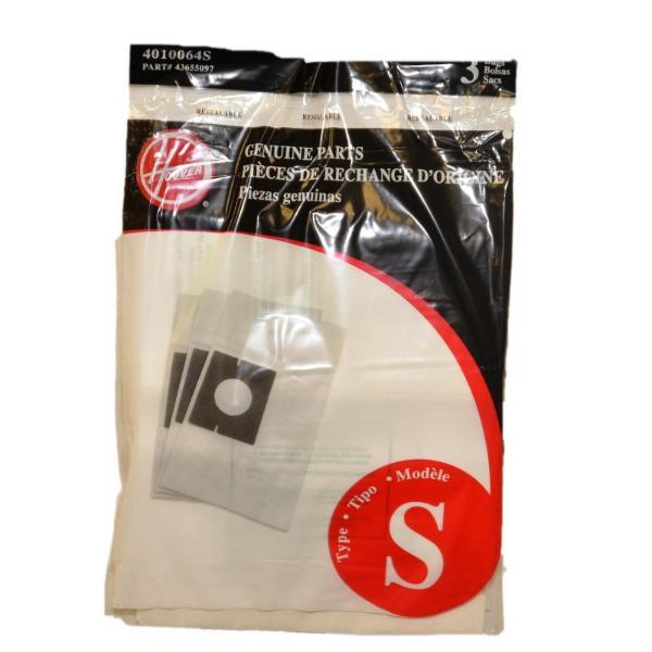 Hoover Futura And Spectrum Canister Vacuum Cleaner Type S Paper Filter Bags OEM Part 4010064S, 4010064, 4010064-S - Appliance Genie