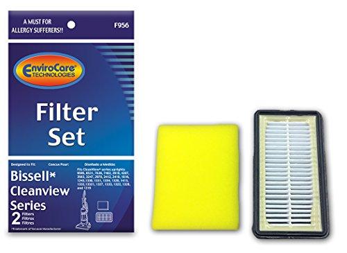 Bissell Replacement Filter Set for Bissell Cleanview Series Uprights 1 HEPA Filter and 1 Foam Filter Part F956 - XPart Supply