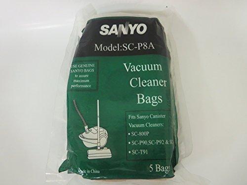 Sanyo Vacuum Cleaner Bags (5bags) SC-P8a Part 132312371 - Appliance Genie