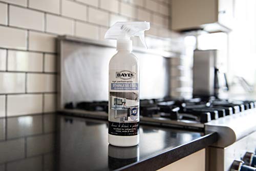 Bayes High-Performance Stainless Steel Cleaner & Protectant - NSF Certified - Cleans, Shines & Protects Indoor & Outdoor Stainless Steel Surfaces - 16 oz - XPart Supply