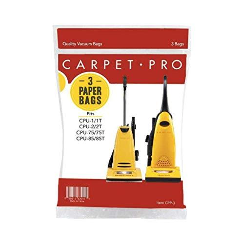 Genuine Carpet Pro Heavy Duty & Standard Upright Bags 3 PK Part  06.153, CPP-3 - Appliance Genie