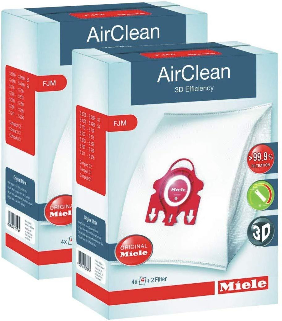 Genuine Miele Vacuum Cleaner AirClean Dust Bags Type FJM Part 10123220, 41996583USA - Appliance Genie