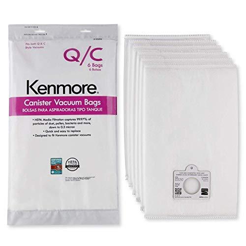 Sears Genuine 6-Pack ??nm?r? Canister Vacuum Bags 53292 Type Q - C HEPA for Canister Vacuums Cleaner - Appliance Genie