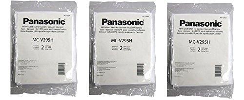 Genuine Panasonic Mc-v295h Type C-19 Synthetic Hepa Vacuum Cleaner Bags / 6 Individual Bags - Genuine Oem Mc-v295h - Appliance Genie