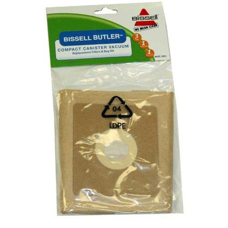 Bissell Bag Paper 3 Pack With 2 Filters Butler Sanyo Power Boy Part 32023 - Appliance Genie