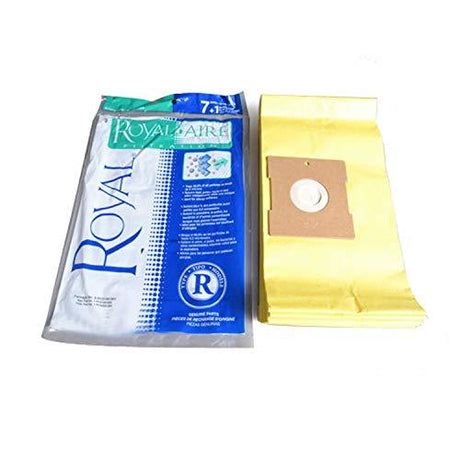 Royal Aire Type R Canister Vacuum Bags With 1 Filter 7 Pack Part 3RY3100001 - Appliance Genie