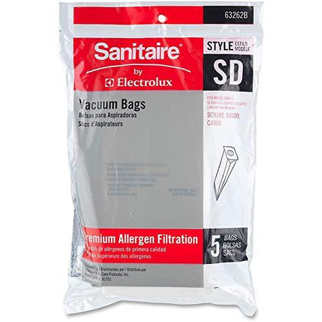 EUREKA 63262B10 Sanitaire Series Upright Vacuum Cleaner Replacement Bags 5/Pack - XPart Supply
