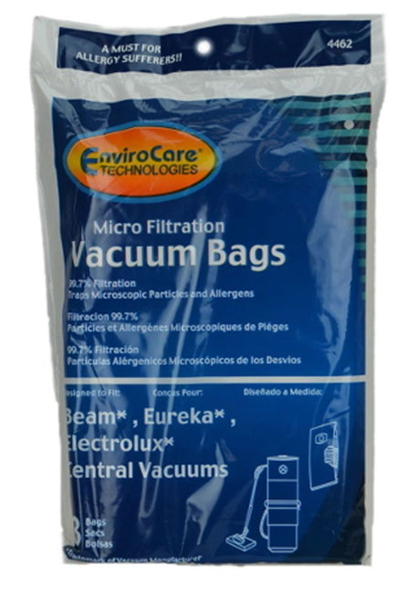 Beam Central Vac, Beam, Eureka, Paper Bags, 3Pk, Part 4462 - XPart Supply