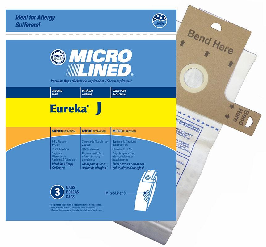 Eureka Style J Microlined Paper Bags, 3Pk Generic Part 458287 - Appliance Genie