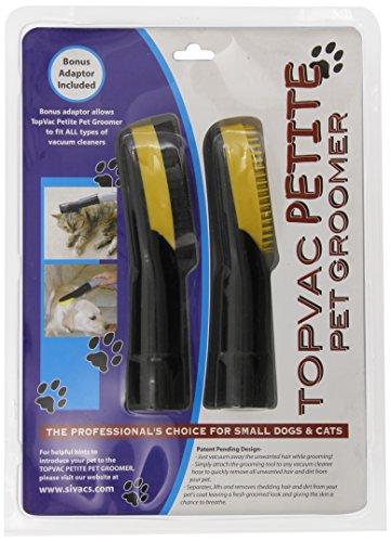 Topvac Petite Pet Grooming Vacuum Cleaner Attachments, Includes Pin Comb and Bristle Brush Heads and Bonus Adaptor Part 800-PPG-2 - Appliance Genie