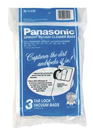 Panasonic M-CV145MS Type U-6 Tab Lock Micro Paper Bag, 3 Pack - Appliance Genie
