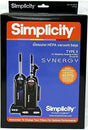 Simplicity Type X HEPA Synergy Vacuum Cleaner Bags 6 Pack Part RXH-6 - XPart Supply
