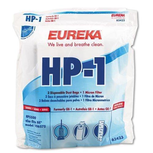 Genuine Eureka HP-1 Filter and Dust Bag 62423 - 3 bags, 1 filter by Essco - Appliance Genie
