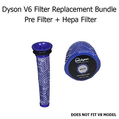 Dyson V6 Filter Kit ; Pre Filter + HEPA Filter Bundle - Appliance Genie