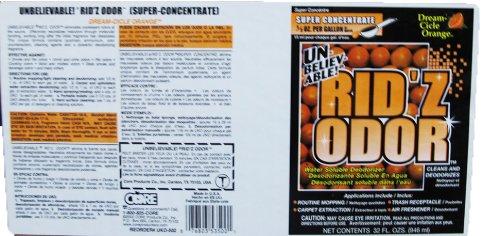 Unbelievable! UKO-502 32 Oz. Rid'z Odor Dream Cicle Orange Super Concentrated Deodorizer (Case of 12) - XPart Supply