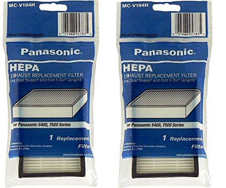 Panasonic Filter, HEPA Exhaust V7500 Series 9658/973/773/775 OEM Part MC-V194H - Appliance Genie