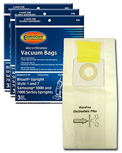Bissell Style 1 and 7 Upright Vacuum Bags 9 Pk Part 840-9DW - XPart Supply