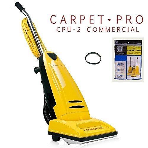 Carpet Pro CPU 2 Commercial Vacuum Cleaner + 3pk Upright Bags + CPU1/CPU2 Belt - Appliance Genie