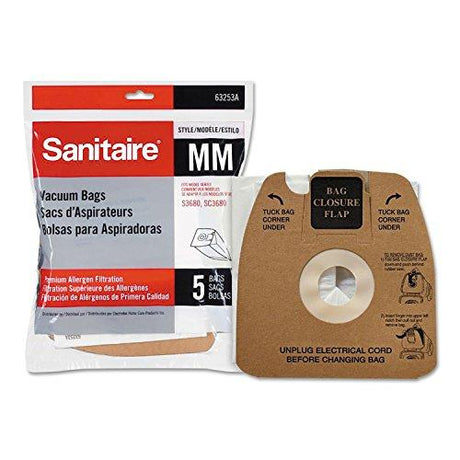 Sanitaire Eureka Style Premium Allergen Paper Bag (Pack of 5) - Appliance Genie