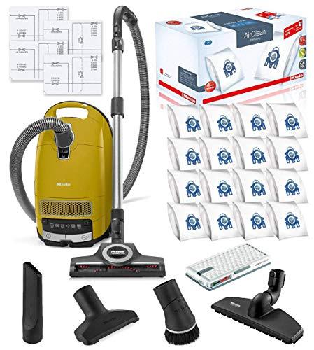Miele Complete C3 Calima Canister HEPA Vacuum Cleaner + STB 305-3 Turbobrush Bundle + Miele Performance Pack Type GN AirClean SKU 41GFE036USA, 10123210 - Appliance Genie