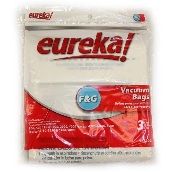 Eureka Style F&G Vacuum Bags 3pk Part 52320 - XPart Supply