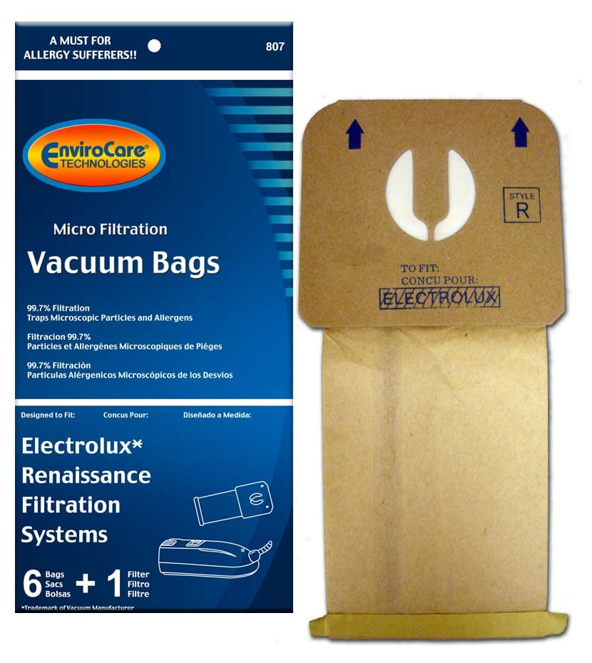 Renaissance Vacuum Bags 6pk+1 filter Part 807 - XPart Supply