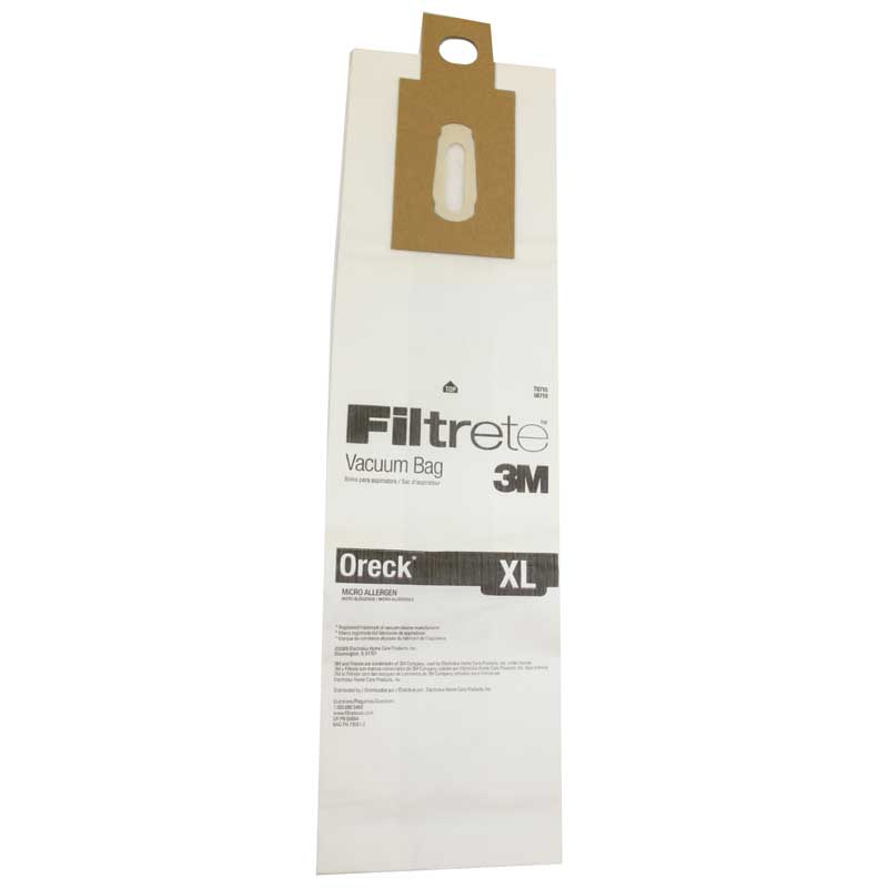 Oreck Paper Bags, 3M Filtrete XL/CC Microlined 3Pk Part 68710-6, 68710 - Appliance Genie