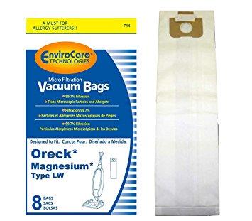 Oreck Type LW Magnesium Upright Vacuum Bags 8pk Part 714 - Appliance Genie