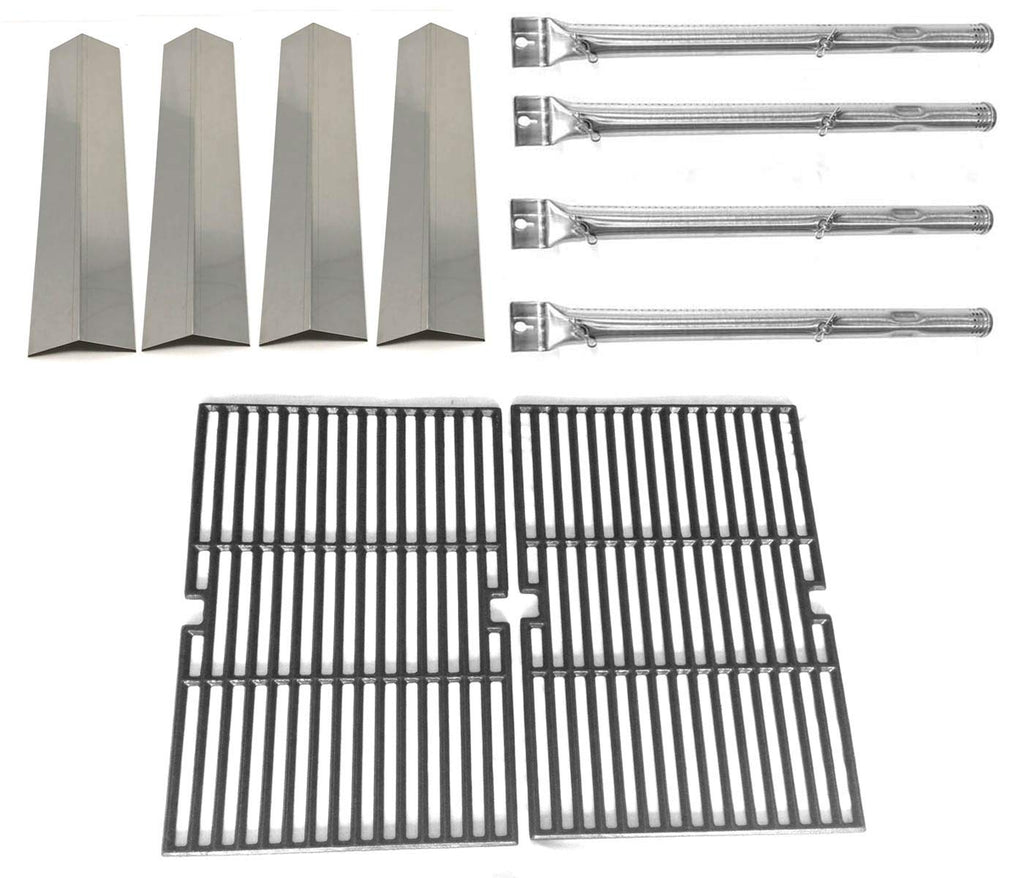 Replacement Kit for Master Chef G45307, G45308, G45309, G45311, G45312, G45313, G45314 Gas Models Includes Cooking Grates, 4 Burners & 4 Heat Plates - XPart Supply