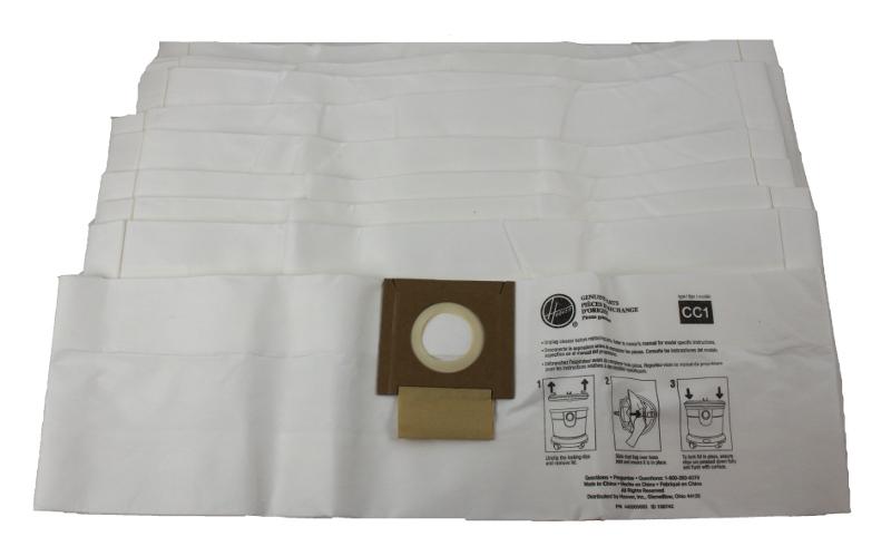 Hoover Vacuum Paper Bags, Hushtone Canister CC1 10/Pk Part AH10163 - XPart Supply