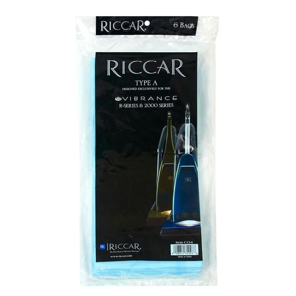 Riccar Clean Air Upright Vacuum Paper Bags Type A for Vibrance and R Series, 12 Pack Part C13-12 - Appliance Genie