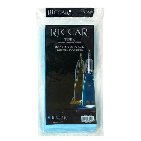 Riccar Clean Air Upright Paper Bags for Vibrance and R Series, 6 Pk Part C13-6 - Appliance Genie