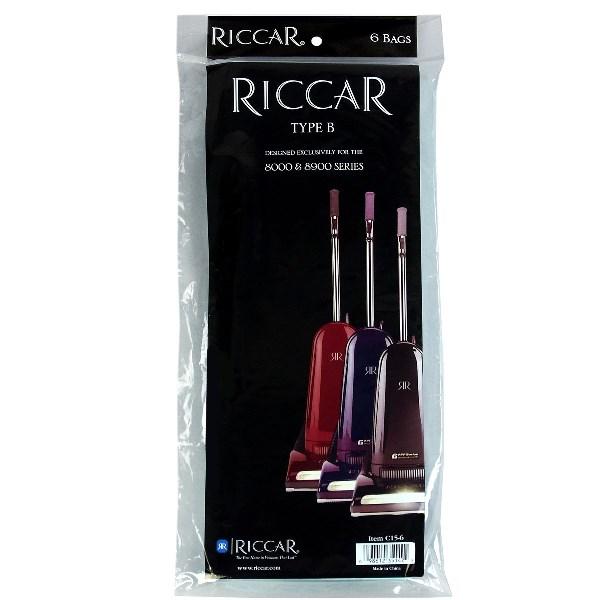Riccar Clean Air Upright Vacuum Paper Bags for Type B 8000 and 8900 Series Upright, 6 Pk Part C15-6 - Appliance Genie