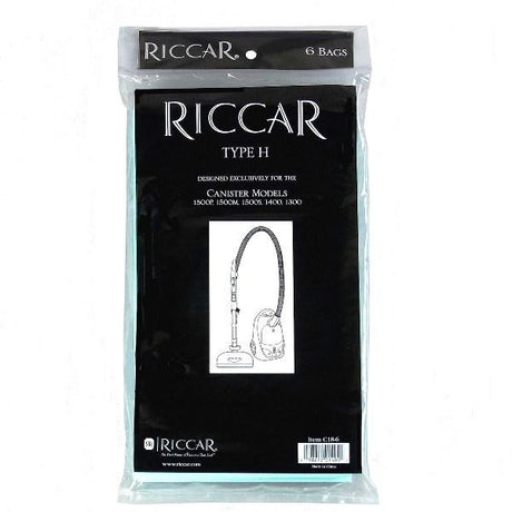Riccar Canister Vacuum Paper Bags for RC-1400, RC-1500 and RC-1700 Part C18-6 - Appliance Genie