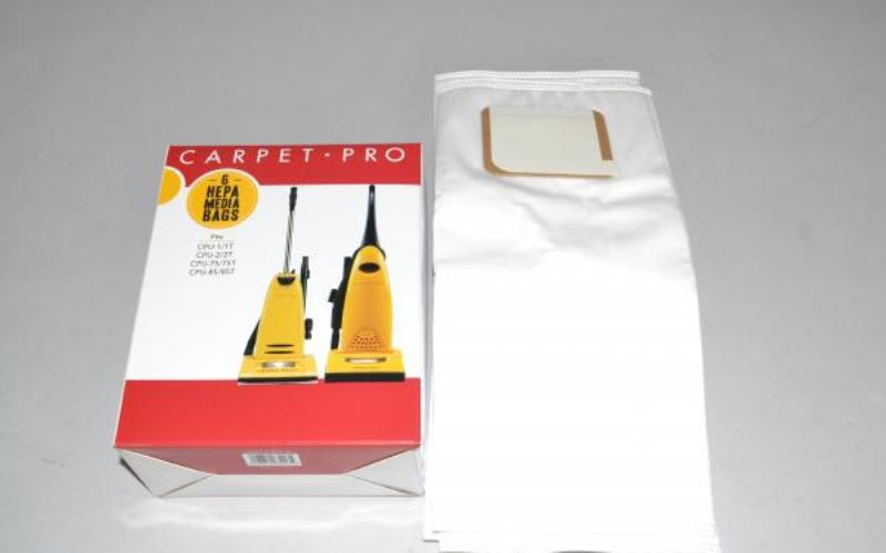 Carpet Pro HEPA Media Vacuum Bags 6pk for Upright Vacuum Cleaners Part CPH-6 - Appliance Genie