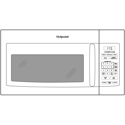 HOTPOINT OVER-THE-RANGE MICROWAVE/HOOD 1.6 - Appliance Genie