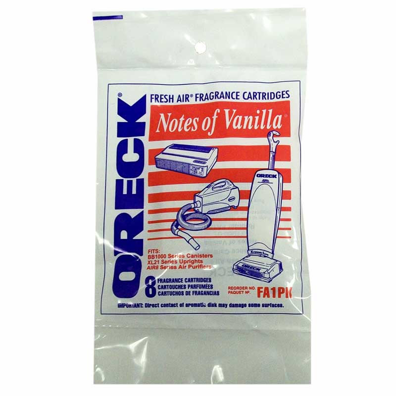 Oreck Vanilla Scentfilter Xl21 8 Pack Part FA1PK - Appliance Genie
